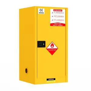 30 Gallon Flammable Storage Cabinet 35"x21"x21", Galvanized Steel, Flammable Safety Cabinet with Adjustable Shelf for Industrial and Home Use 30 Gallon Flammable Storage Cabinet 35"x21"x21", Galvanized Steel, Flammable Safety Cabinet with Adjustable Shelf for Industrial and Home Use