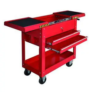 M-0004 Rolling Tool Cart Box, 350 lbs Capacity Heavy Duty Utility Service Cart with 2 Drawers & Lockable Sliding Top, Mobile Tool Organizer on Wheels for Garage, Workshop, Mechanic M-0004 Rolling Tool Cart Box, 350 lbs Capacity Heavy Duty Utility Service Cart with 2 Drawers & Lockable Sliding Top, Mobile Tool Organizer on Wheels for Garage, Workshop, Mechanic