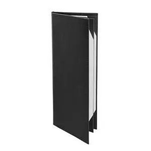 s Made of Premium Faux Leather (10-Pack) - 4.25" X 11" - Wine List - Bar Menu (Black, 4 Views) s Made of Premium Faux Leather (10-Pack) - 4.25" X 11" - Wine List - Bar Menu (Black, 4 Views)