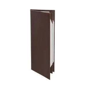 s Made of Premium Faux Leather (10-Pack) - 4.25" X 11" - Wine List - Bar Menu (Brown, 4 Views) s Made of Premium Faux Leather (10-Pack) - 4.25" X 11" - Wine List - Bar Menu (Brown, 4 Views)
