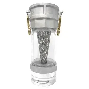 4" in-line Camlock Polycarbonate Sight Glass and Strainer Assembly (CAM-40-SGST-PCAL) 4" in-line Camlock Polycarbonate Sight Glass and Strainer Assembly (CAM-40-SGST-PCAL)
