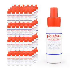 DiSorb Spill Absorbent Powder - Clean Up Bodily Fluids, Blood, Vomit, Urine, Diarrha - Fluid Solidifier for Daycares, Buses, Schools, Hospitals, Restaurants - 1200cc - 96 Bottles Per Case DiSorb Spill Absorbent Powder - Clean Up Bodily Fluids, Blood, Vomit, Urine, Diarrha - Fluid Solidifier for Daycares, Buses, Schools, Hospitals, Restaurants - 1200cc - 96 Bottles Per Case