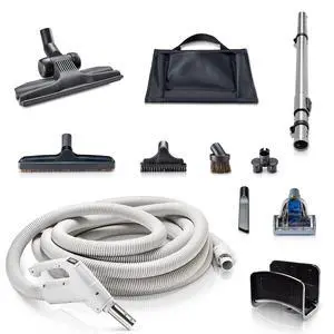 Prolux 30 ft Universal Central Vacuum Kit with Suction Driven Turbo Nozzles - Central Vacuum Hose for Versatile Cleaning on Surfaces - Convenient Central Vac Tools for Upholstery, Stairs & Hard Floors Prolux 30 ft Universal Central Vacuum Kit with Suction Driven Turbo Nozzles - Central Vacuum Hose for Versatile Cleaning on Surfaces - Convenient Central Vac Tools for Upholstery, Stairs & Hard Floors