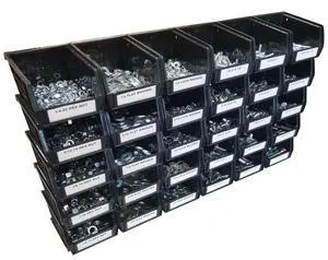 1035 Piece Grade 5 Nut Bolt and Washer Assortment Hex Head Bolts, Hex Nuts, Lock and Flat Washers Standard Coarse Thread with 30 Plastic Bins 1035 Piece Grade 5 Nut Bolt and Washer Assortment Hex Head Bolts, Hex Nuts, Lock and Flat Washers Standard Coarse Thread with 30 Plastic Bins