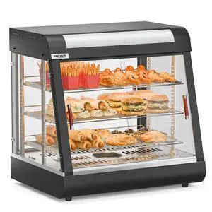 Pizza Warmer Food Warmer Display Countertop, Electric Commercial Food Warmer w/LED Adjustable Removable Shelves Glass Door, Pastry Display Case for Buffet Restaurant Party (26" Length-1200W) Pizza Warmer Food Warmer Display Countertop, Electric Commercial Food Warmer w/LED Adjustable Removable Shelves Glass Door, Pastry Display Case for Buffet Restaurant Party (26" Length-1200W)