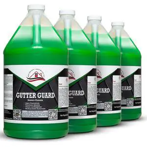 Gutter Guard by Southeast Softwash | Heavy Duty Gutter Cleaner for Black Streak Removal | Pressure Washer Cleaning Solution for Aluminum and Vinyl Gutters (4 Gallons) Gutter Guard by Southeast Softwash | Heavy Duty Gutter Cleaner for Black Streak Removal | Pressure Washer Cleaning Solution for Aluminum and Vinyl Gutters (4 Gallons)