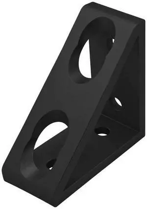 8020, 4336, 15 Series, 4 Hole Aluminum Inside Corner Gusset L Bracket for Extruded Aluminum Extrusion Heavy Duty Angle Bracket (Black Anodize, 10) 8020, 4336, 15 Series, 4 Hole Aluminum Inside Corner Gusset L Bracket for Extruded Aluminum Extrusion Heavy Duty Angle Bracket (Black Anodize, 10)