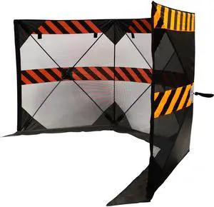 Safety Barricade with Carrying Case - 123in.W x 46in.H, Model# GNE-1210 Safety Barricade with Carrying Case - 123in.W x 46in.H, Model# GNE-1210