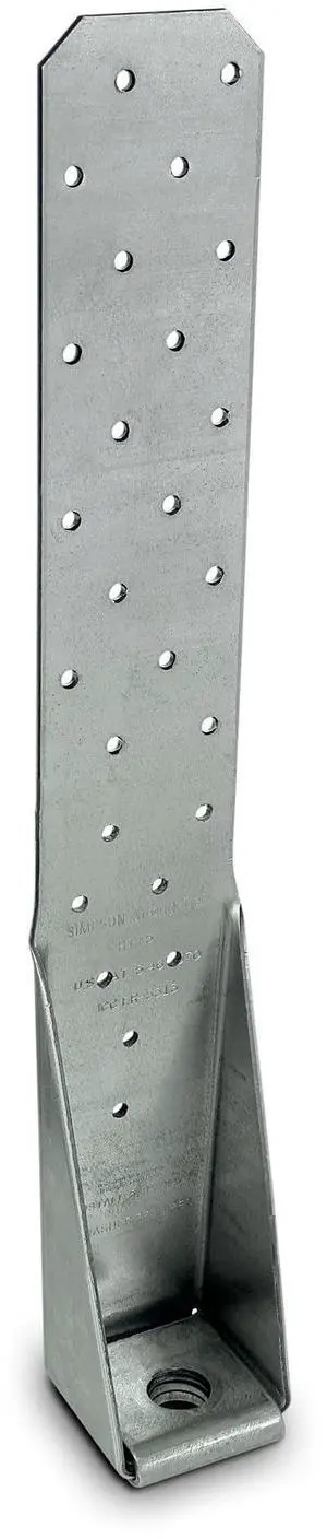 HTT5 HTT Heavy Tension Tie - 16-in., for 5/8-in. Anchor, 11-Gauge Zinc-Galvanized Steel Build, Four-Ply Formed Seat to Reduce Deflection (Pack of 10) HTT5 HTT Heavy Tension Tie - 16-in., for 5/8-in. Anchor, 11-Gauge Zinc-Galvanized Steel Build, Four-Ply Formed Seat to Reduce Deflection (Pack of 10)