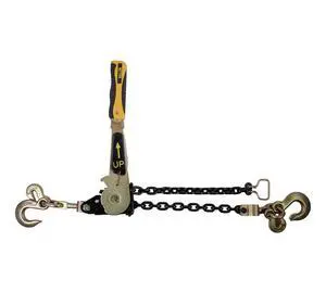 Easy Ratchet Chain Load Binder with 5/16" Grab & 3/8" Slip Hook, 5400 lbs WLL Easy Ratcheting Chain Binder for Heavy Machinery, Vehicles, or Bulky Cargo Easy Ratchet Chain Load Binder with 5/16" Grab & 3/8" Slip Hook, 5400 lbs WLL Easy Ratcheting Chain Binder for Heavy Machinery, Vehicles, or Bulky Cargo
