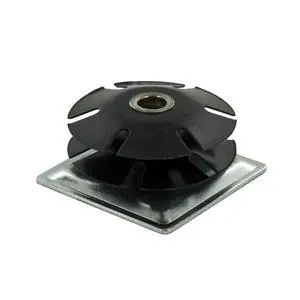 Industries Double Star Threaded Caster Insert | Heat Treated Steel | Fits 2 Inch Square 16-18 Gauge Tube | Thread: 3/8-16 | 100 Pack Industries Double Star Threaded Caster Insert | Heat Treated Steel | Fits 2 Inch Square 16-18 Gauge Tube | Thread: 3/8-16 | 100 Pack