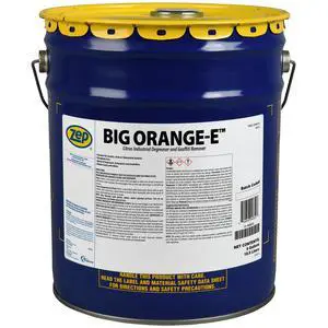 Big Orange-E Heavy-Duty Citrus Degreaser Liquid - 5 Gallon (1 Unit) 48535 - Industrial Strength Formulated with Organic Degreasers, Dissolves Heavy Soil, Grease, Oil, and Protective Coatings Big Orange-E Heavy-Duty Citrus Degreaser Liquid - 5 Gallon (1 Unit) 48535 - Industrial Strength Formulated with Organic Degreasers, Dissolves Heavy Soil, Grease, Oil, and Protective Coatings