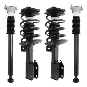 COMPLETESTRUTS - Front Complete Strut Assemblies with Coil Springs and Rear Shock Absorbers Replacement for 2008-2014 Mercedes C300 4Matic - Set of 4 COMPLETESTRUTS - Front Complete Strut Assemblies with Coil Springs and Rear Shock Absorbers Replacement for 2008-2014 Mercedes C300 4Matic - Set of 4