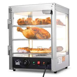 15" 3-Tier Commercial Food Warmer Pizza Warmer Display Electric Countertop with LED Adjustable Lighting Stainless Steel Pastry Display Case for Fast Food Restaurant Food Truck Food Tent 15" 3-Tier Commercial Food Warmer Pizza Warmer Display Electric Countertop with LED Adjustable Lighting Stainless Steel Pastry Display Case for Fast Food Restaurant Food Truck Food Tent