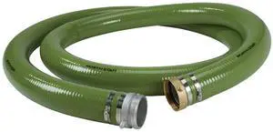 Water Pump Suction Hose, 3in. x 15ft. Max. PSI 60, PVC, Industrial-Grade Aluminum Couplings Water Pump Suction Hose, 3in. x 15ft. Max. PSI 60, PVC, Industrial-Grade Aluminum Couplings