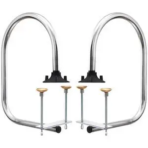 Pack of 2 Waitress Stall/Service Rail, Single Arm Bar Service Rail, 18-Gauge Tubing with Chrome Finish, Area for Waitstaff to Retrieve Drinks, Avoid a Busy and Hectic Crowd for Staff Pack of 2 Waitress Stall/Service Rail, Single Arm Bar Service Rail, 18-Gauge Tubing with Chrome Finish, Area for Waitstaff to Retrieve Drinks, Avoid a Busy and Hectic Crowd for Staff