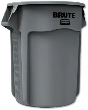 Commercial 265500GY Round Brute Container Plastic 55 gal Gray Commercial 265500GY Round Brute Container Plastic 55 gal Gray