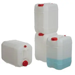 5 Gallon Stackable Carboy with Leakproof Cap and Handle, HDPE Food Grade, BPA Free, Made in USA (Natural, 4 Pack) 5 Gallon Stackable Carboy with Leakproof Cap and Handle, HDPE Food Grade, BPA Free, Made in USA (Natural, 4 Pack)