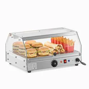 Food Warmer Pizza Warmer Countertop, Food Warmer Display Pretzel Warmer with LED Lighting Front and Rear Doors, Electric Catering Hot Box Acrylic for Buffet Restaurant Cafe Food Warmer Pizza Warmer Countertop, Food Warmer Display Pretzel Warmer with LED Lighting Front and Rear Doors, Electric Catering Hot Box Acrylic for Buffet Restaurant Cafe
