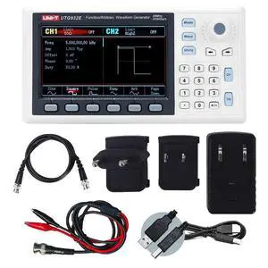 UTG932E Function Generator Arbitrary Waveform 60 MHz Dual-Channel 200MSa/s 14 Bits Frequency Meter with USA Power Adapter USB Cable Power Cord(UTG932E 30 MHz 2ch) UTG932E Function Generator Arbitrary Waveform 60 MHz Dual-Channel 200MSa/s 14 Bits Frequency Meter with USA Power Adapter USB Cable Power Cord(UTG932E 30 MHz 2ch)