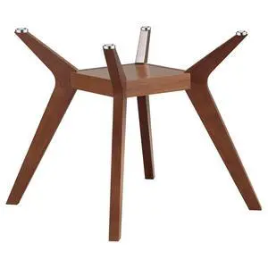 Coaster Home Furnishings - Paxton - Wood Dining Table Base - Four Angular Legs, Open Square Shelf, Boomerang Curved Design - Dining Room - Nutmeg - 122180 Coaster Home Furnishings - Paxton - Wood Dining Table Base - Four Angular Legs, Open Square Shelf, Boomerang Curved Design - Dining Room - Nutmeg - 122180