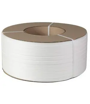 1/2" Strapping 9900 Ft Machine Grade 8x8 Core Polypropylene Heavy Duty Grade Strapping, 1 Roll, White 1/2" Strapping 9900 Ft Machine Grade 8x8 Core Polypropylene Heavy Duty Grade Strapping, 1 Roll, White