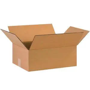 P1612675PK Flat Corrugated Boxes, 16" L x 12" W x 6" H, Kraft (Pack of 75) P1612675PK Flat Corrugated Boxes, 16" L x 12" W x 6" H, Kraft (Pack of 75)