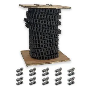 PGN #41 Roller Chain - 100 Feet + 10 Free Connecting Links - Carbon Steel Chains for Bycicles, Mini Bikes, Motorcycles, Go-Karts, Home and Industrial Machinery PGN #41 Roller Chain - 100 Feet + 10 Free Connecting Links - Carbon Steel Chains for Bycicles, Mini Bikes, Motorcycles, Go-Karts, Home and Industrial Machinery