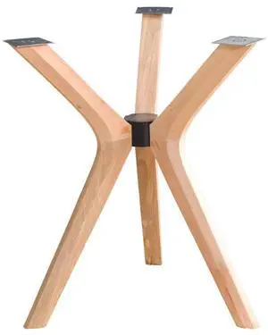Mid Century Modern Dining Table Base Only, Pedestal Table Bases, Wooden Legs for Kitchen Tables, Glass Top Wood Top Assembly Tools Available (Glass Tabletop Anti-Slip Pads, Unfinished) Mid Century Modern Dining Table Base Only, Pedestal Table Bases, Wooden Legs for Kitchen Tables, Glass Top Wood Top Assembly Tools Available (Glass Tabletop Anti-Slip Pads, Unfinished)