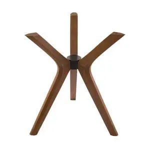 Mid Century Modern Dining Table Base Only, Pedestal Table Bases, Wooden Legs for Kitchen Tables, Glass Top Wood Top Assembly Tools Available (Wood Tabletop Hardware, Walnut) Mid Century Modern Dining Table Base Only, Pedestal Table Bases, Wooden Legs for Kitchen Tables, Glass Top Wood Top Assembly Tools Available (Wood Tabletop Hardware, Walnut)
