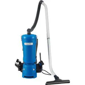 Commercial Ergonomic HEPA Backpack Vacuum with 8-Piece Tool Kit, 2-1/2 Gallon Capacity, 105 CFM, 1080W, 120V, 50'L Power Cord, 70 dB Commercial Ergonomic HEPA Backpack Vacuum with 8-Piece Tool Kit, 2-1/2 Gallon Capacity, 105 CFM, 1080W, 120V, 50'L Power Cord, 70 dB