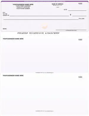 ABC Computer Checks Compatible w/Quick Books, Checks on Top, Purple - 500 Sheets ABC Computer Checks Compatible w/Quick Books, Checks on Top, Purple - 500 Sheets