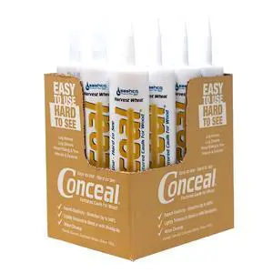 46040-12 Conceal Textured Wood Caulking, 10.5 Ounce Tube, Harvest Wheat (Pack of 12) 46040-12 Conceal Textured Wood Caulking, 10.5 Ounce Tube, Harvest Wheat (Pack of 12)