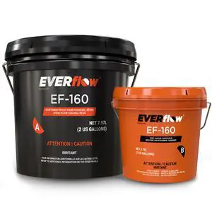 Everflow Made by MPC Epoxy Moisture Vapor Barrier, Moisture-Barrier Floor Epoxy Kit for Concrete, 100% Solids Everflow Made by MPC Epoxy Moisture Vapor Barrier, Moisture-Barrier Floor Epoxy Kit for Concrete, 100% Solids