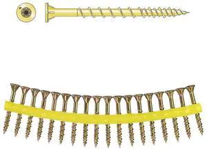 WSV212S Strong-Drive WSV SUBFLOOR Screw (Collated) #9 x 2-1/2 in. T25, Yellow-Zinc (1500-Qty) WSV212S Strong-Drive WSV SUBFLOOR Screw (Collated) #9 x 2-1/2 in. T25, Yellow-Zinc (1500-Qty)
