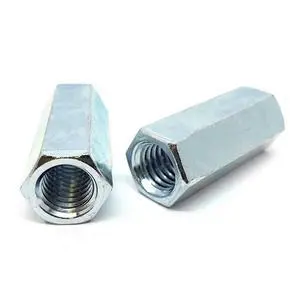 (75 Pieces) 5/8"-18 X 2-1/8" Steel Coupling Nuts Zinc (75 Pieces) 5/8"-18 X 2-1/8" Steel Coupling Nuts Zinc