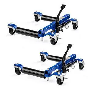 Car Wheel Dolly Jack Set of 2, Hydraulic 3000-lbs Car Skates, 12'' Wheel Vehicle Positioning Jack, Heavy Duty Rollers for Tire Auto Repair Moving, Blue Car Wheel Dolly Jack Set of 2, Hydraulic 3000-lbs Car Skates, 12'' Wheel Vehicle Positioning Jack, Heavy Duty Rollers for Tire Auto Repair Moving, Blue