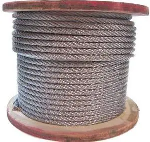 3/8", 7x19 Galvanized Cable: 50, 100, 150, 200, 250 and 500 ft (200 ft Reel) 3/8", 7x19 Galvanized Cable: 50, 100, 150, 200, 250 and 500 ft (200 ft Reel)
