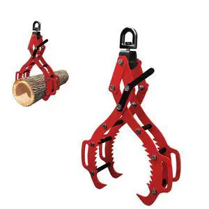 Log Grapple for Logging Tongs, Upgraded 4 Claw Timber Claw Hook Eagle Claws Design, Log Grabs Timber Lifting Tongs for Truck, ATV, Tractor and Skidder (Red, 36inch) Log Grapple for Logging Tongs, Upgraded 4 Claw Timber Claw Hook Eagle Claws Design, Log Grabs Timber Lifting Tongs for Truck, ATV, Tractor and Skidder (Red, 36inch)