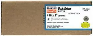 DSVT2S Deck-Drive DSV Wood Screw (Collated) #10 x 2 in. T25 6-Lobe, Tan (1500-Qty) DSVT2S Deck-Drive DSV Wood Screw (Collated) #10 x 2 in. T25 6-Lobe, Tan (1500-Qty)
