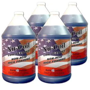 Nu-Coil Professional Grade Concentrated/Air Conditioner Alkaline Condenser Coil Cleaner for AC Unit/AC Coil Cleaner 4 Gallon Case Nu-Coil Professional Grade Concentrated/Air Conditioner Alkaline Condenser Coil Cleaner for AC Unit/AC Coil Cleaner 4 Gallon Case