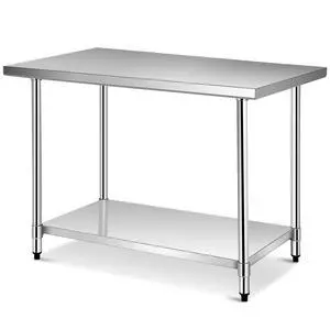 48 x 30 Inches Stainless Steel Work Table, Heavy Duty Commercial Kitchen Food Prep Table with Adjustable Under Shelf for Restaurant Garage Home Workstation 48 x 30 Inches Stainless Steel Work Table, Heavy Duty Commercial Kitchen Food Prep Table with Adjustable Under Shelf for Restaurant Garage Home Workstation