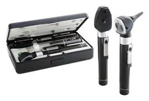Otoscope/Ophthalmoscope Diagnostic Set, Pocket Size, Xenon Lamp, 2.5V, Hard Case, Diagnostix 5110N, Black Otoscope/Ophthalmoscope Diagnostic Set, Pocket Size, Xenon Lamp, 2.5V, Hard Case, Diagnostix 5110N, Black