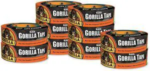 Duct Tape, Black Tape, 1.88" x 35 yd, Heavy Duty and Weather Resistant for Indoor or Outdoor, (Pack of 12) Duct Tape, Black Tape, 1.88" x 35 yd, Heavy Duty and Weather Resistant for Indoor or Outdoor, (Pack of 12)