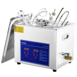 10L Professional Sonic Cleaning, Stainless Steel Industrial Machine with Digital Timer & Heater, Ideal for Jewelry, Dentures, Instruments, and Industrial Parts, 110V, FCC/CE/RoHS Certified 10L Professional Sonic Cleaning, Stainless Steel Industrial Machine with Digital Timer & Heater, Ideal for Jewelry, Dentures, Instruments, and Industrial Parts, 110V, FCC/CE/RoHS Certified
