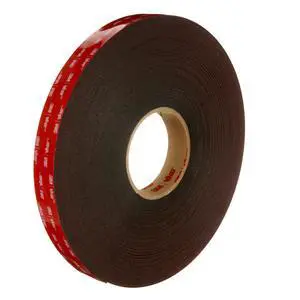 VHB Tape 5952 Double-Sided Acrylic Foam Tape - Heavy Duty, Industrial Mounting Tape - 1 inch width x 36 yards length, 45 mil thick, 2 rolls/case - Black VHB Tape 5952 Double-Sided Acrylic Foam Tape - Heavy Duty, Industrial Mounting Tape - 1 inch width x 36 yards length, 45 mil thick, 2 rolls/case - Black