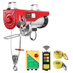 2200lbs Electric Hoist with Wireless Remote Control,110v Electric Hoist with Remote Control, 40ft/20ft Lifting Height & Motor, for Garage Warehouse Factory 2200lbs Electric Hoist with Wireless Remote Control,110v Electric Hoist with Remote Control, 40ft/20ft Lifting Height & Motor, for Garage Warehouse Factory