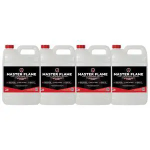 Master Flame Class A Fire Retardant Spray for Wood, Fabric, Cotton & More - Non-Toxic Flame Retardant Coating - Meets NFPA 701 & ASTM E84 - Made in USA - Easy to Apply and Dries Clear - 4 Gallon Case Master Flame Class A Fire Retardant Spray for Wood, Fabric, Cotton & More - Non-Toxic Flame Retardant Coating - Meets NFPA 701 & ASTM E84 - Made in USA - Easy to Apply and Dries Clear - 4 Gallon Case