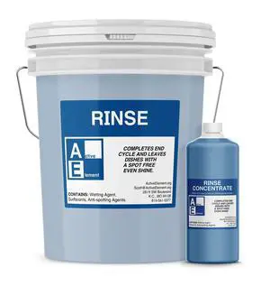 Commercial Dishwasher Rinse - Makes Twelve 5-Gallon Pail - for High Temperature and Low Temp Dishwasher Machine - Commercial Strength Commercial Dishwasher Rinse - Makes Twelve 5-Gallon Pail - for High Temperature and Low Temp Dishwasher Machine - Commercial Strength
