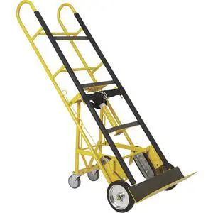 Industrial Hand Truck, 1200-Lb Capacity Heavy-Duty Appliance Dolly, Convertible 2 or 4 Wheel Design, 8-Inch Rubberized Wheels with Auto-Rewind Ratchet Belt, Model 67969 Industrial Hand Truck, 1200-Lb Capacity Heavy-Duty Appliance Dolly, Convertible 2 or 4 Wheel Design, 8-Inch Rubberized Wheels with Auto-Rewind Ratchet Belt, Model 67969